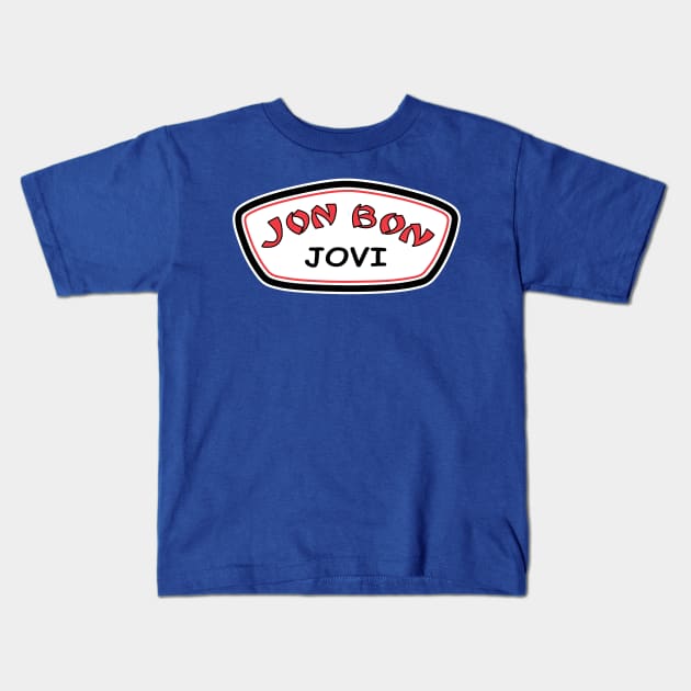 Jon Bon Jovi / Ron Jon Mashup! Kids T-Shirt by RetroZest